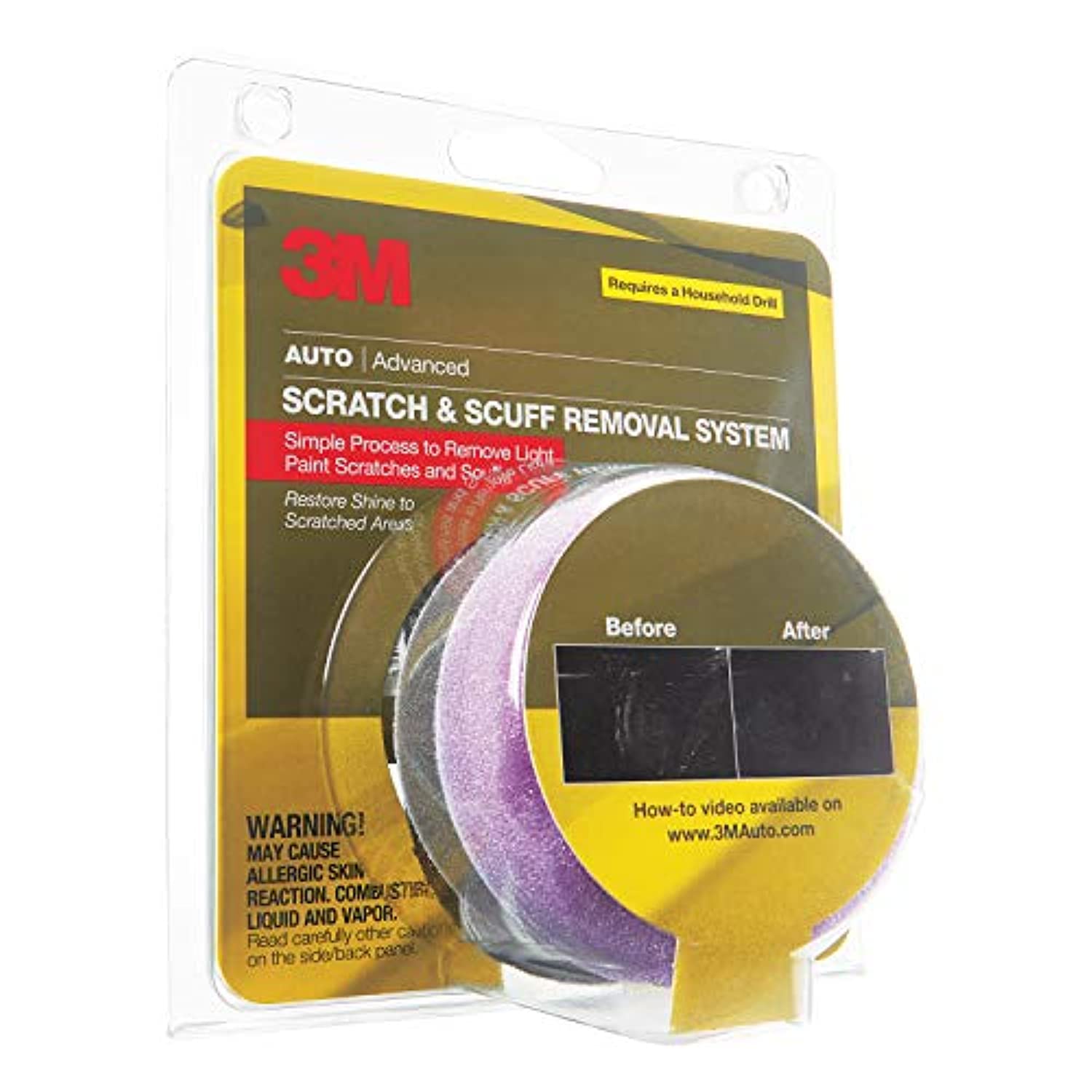 3M kit box front showing included tools for convenient repairs
