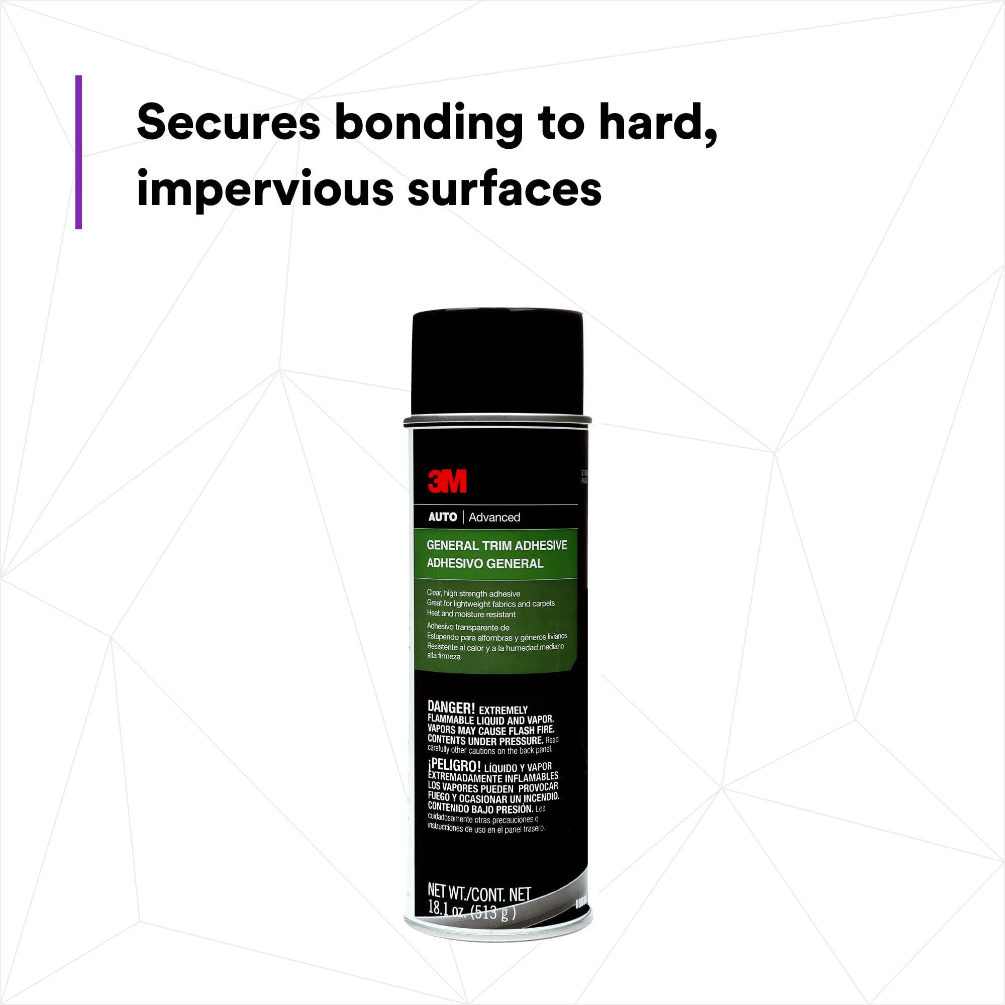 3M 08088 bonding carpet to metal showcasing secure trim attachment benefit
