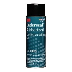 3M rubberized undercoating on vehicle undercarriage showing corrosion protection