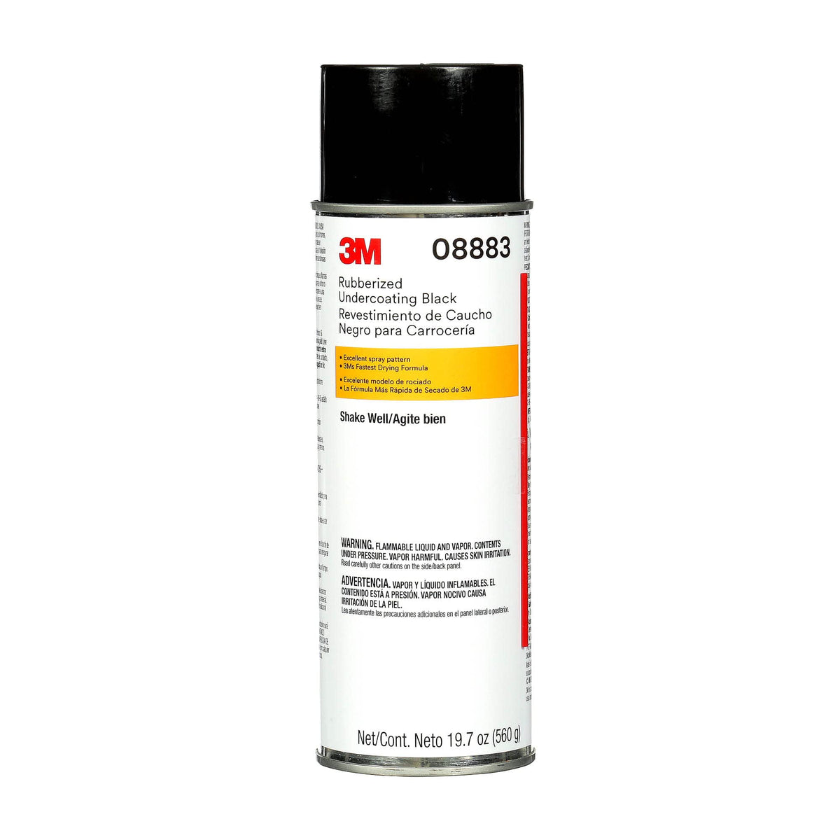 3M rubberized undercoating front can showing label and capacity benefit