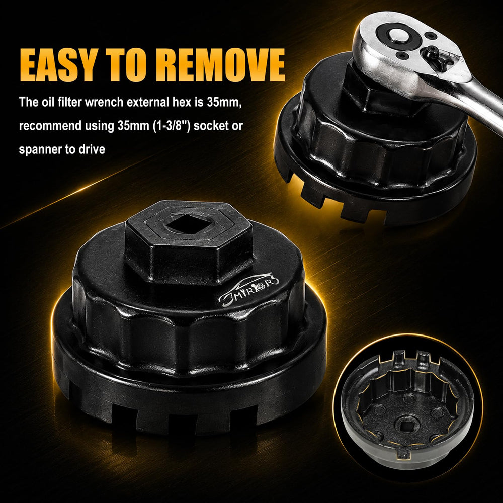 3mirrors wrench attached to a socket drive illustrating easy use with standard tools benefit