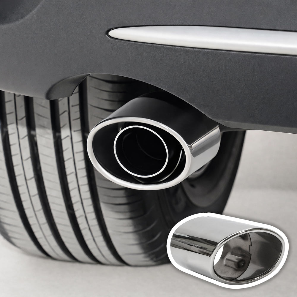 3TVol front angled exhaust tip on RAV4 showcasing polished look and refined styling