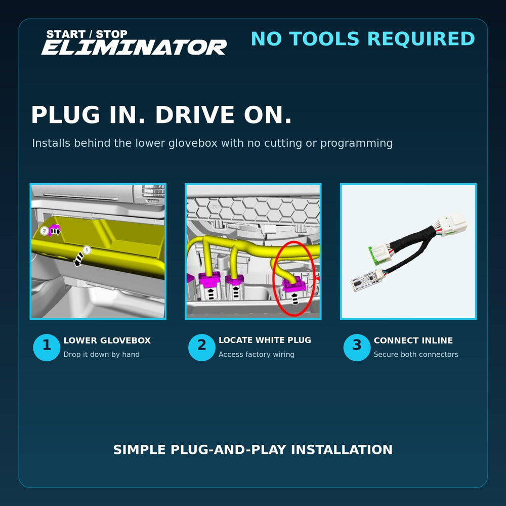 4DTech beside F-150 start/stop button showing compatibility and convenience