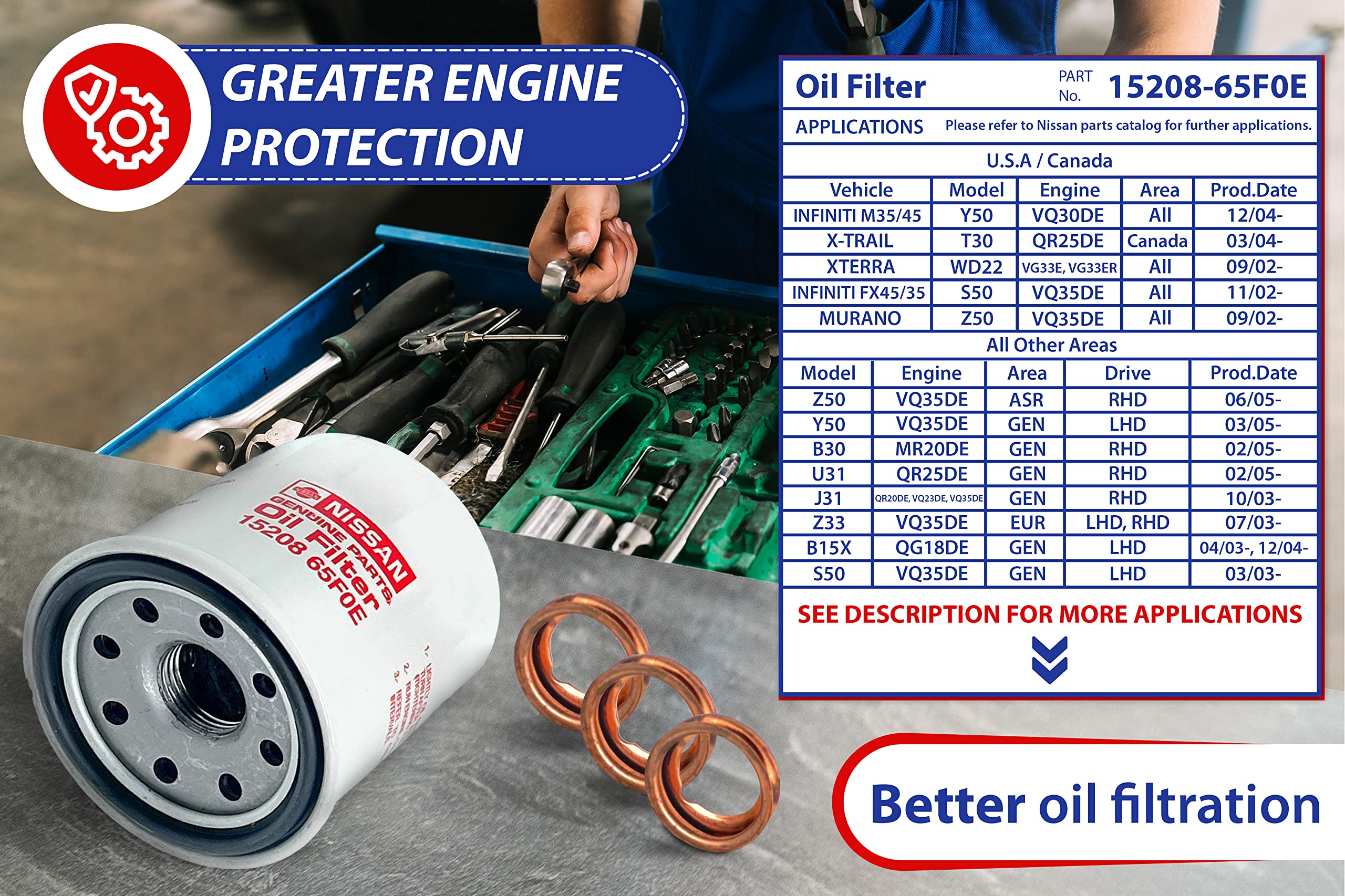 4STEED MOTORS labeled part numbers on filter and gasket for clear OEM compatibility