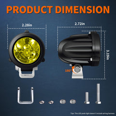 4WDKING close-up optical lens detail delivering precise spot illumination