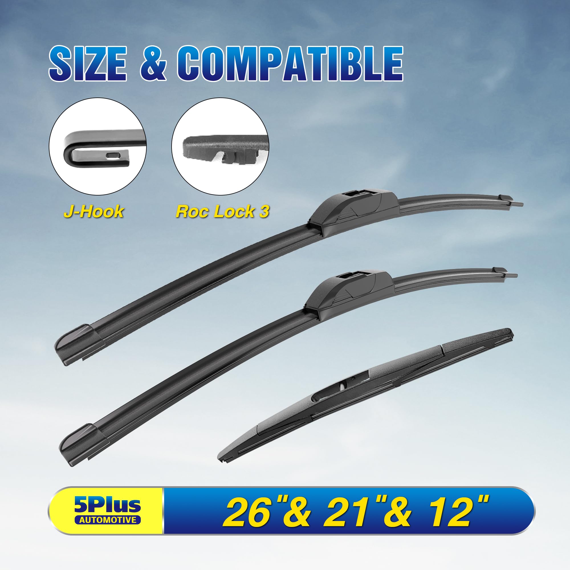 5 PLUS close-up of rubber edge showing durable flexible wiping for clarity