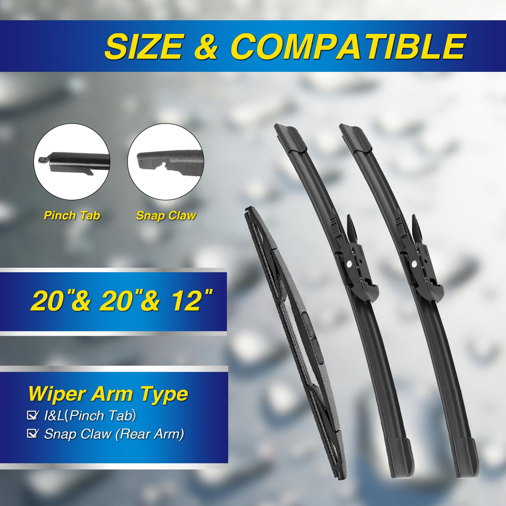 5 PLUS close-up of silicone wiping edge showing smooth surface, better water beading