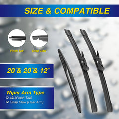 5 PLUS close-up of silicone wiping edge showing smooth surface, better water beading