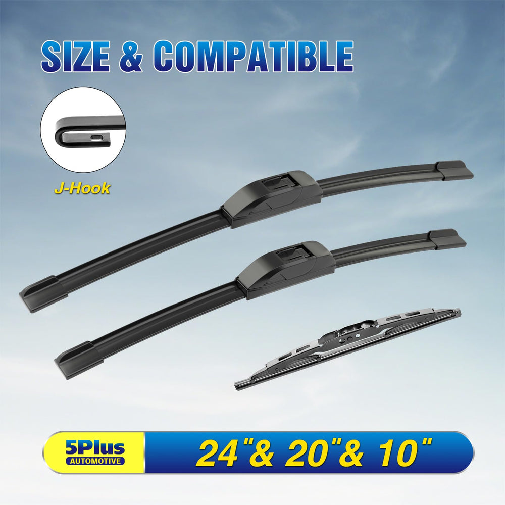5 PLUS blade installed on driver side delivering clear view