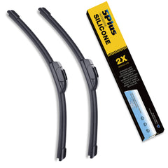 5 PLUS front packaging showing 28" and 14" blades and fit information for quick selection