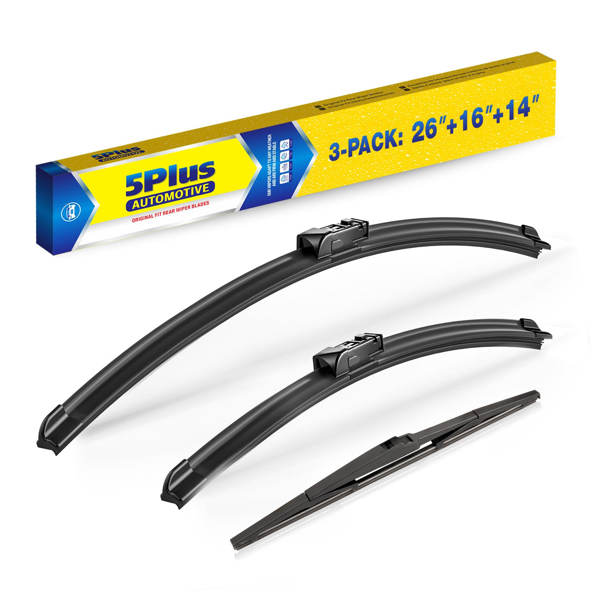 5 PLUS front packaging showing fit for Toyota CHR and hassle-free replacement benefit