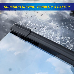 5 PLUS installed on Kia Telluride front wipers showing improved visibility