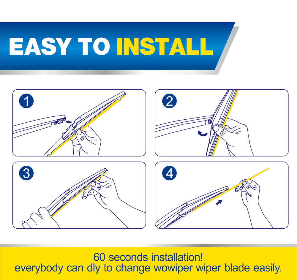 5 PLUS unpacked 3-pack showing each blade and simple install parts