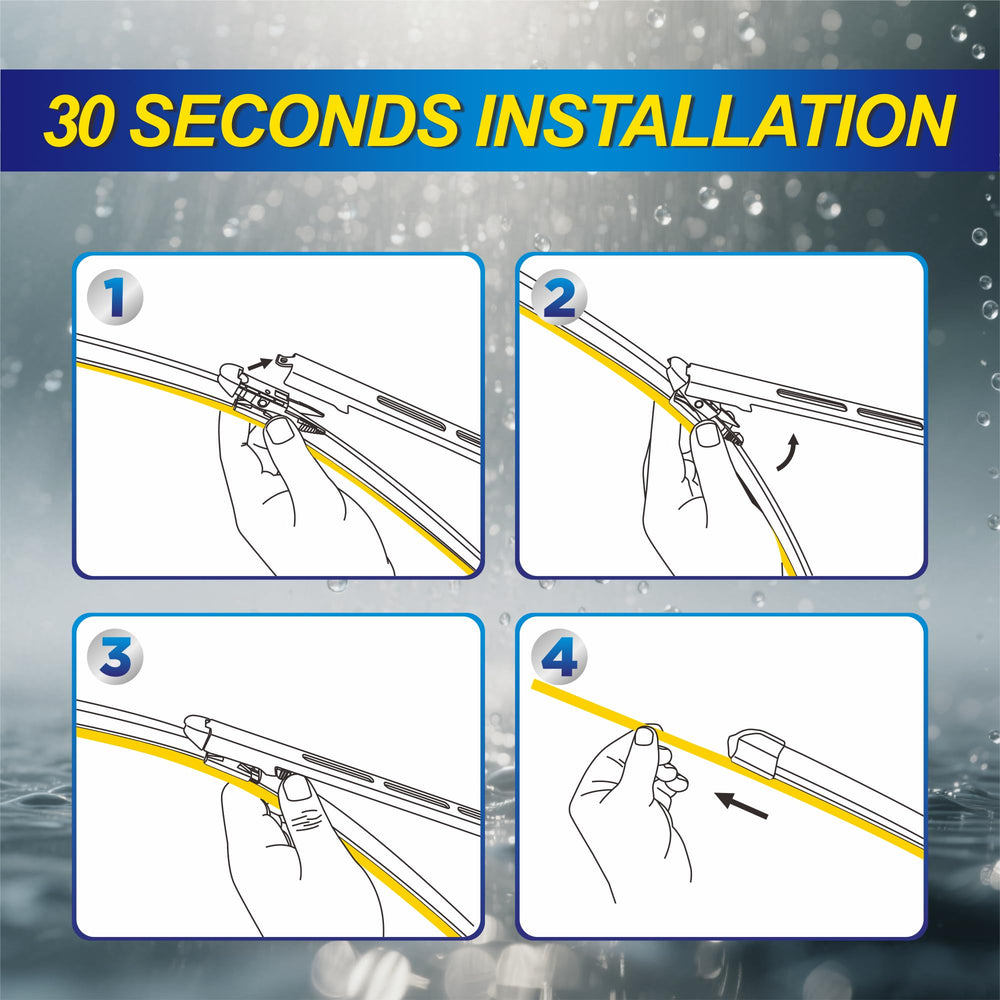 5 PLUS blades beside tape measure showing included sizes benefit