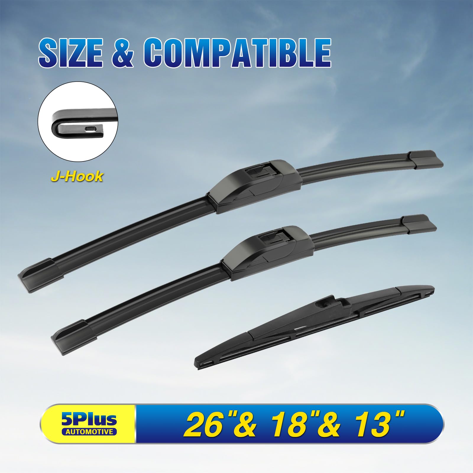5 PLUS wipers close-up of rubber edge demonstrating durable flexible contact