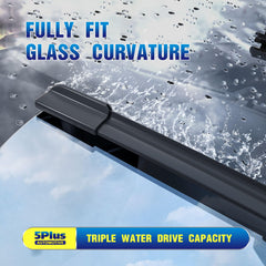 5 PLUS wipers mounted on Kia Telluride windshield for improved visibility