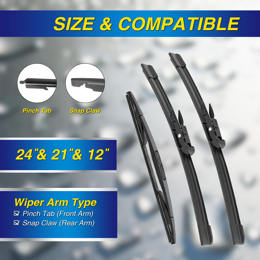 5 PLUS close-up of silicone driver blade edge for smoother wiping