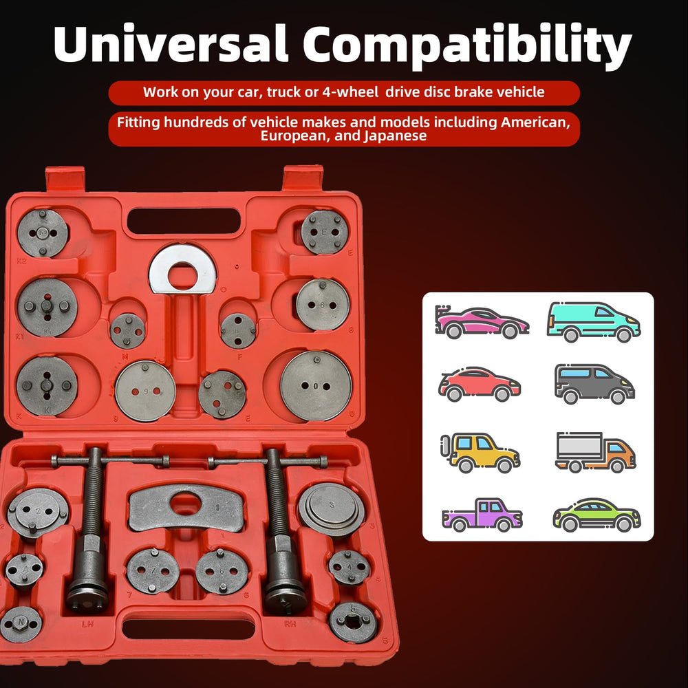 8MILELAKE adapter seated on caliper piston showing even contact and piston protection benefit