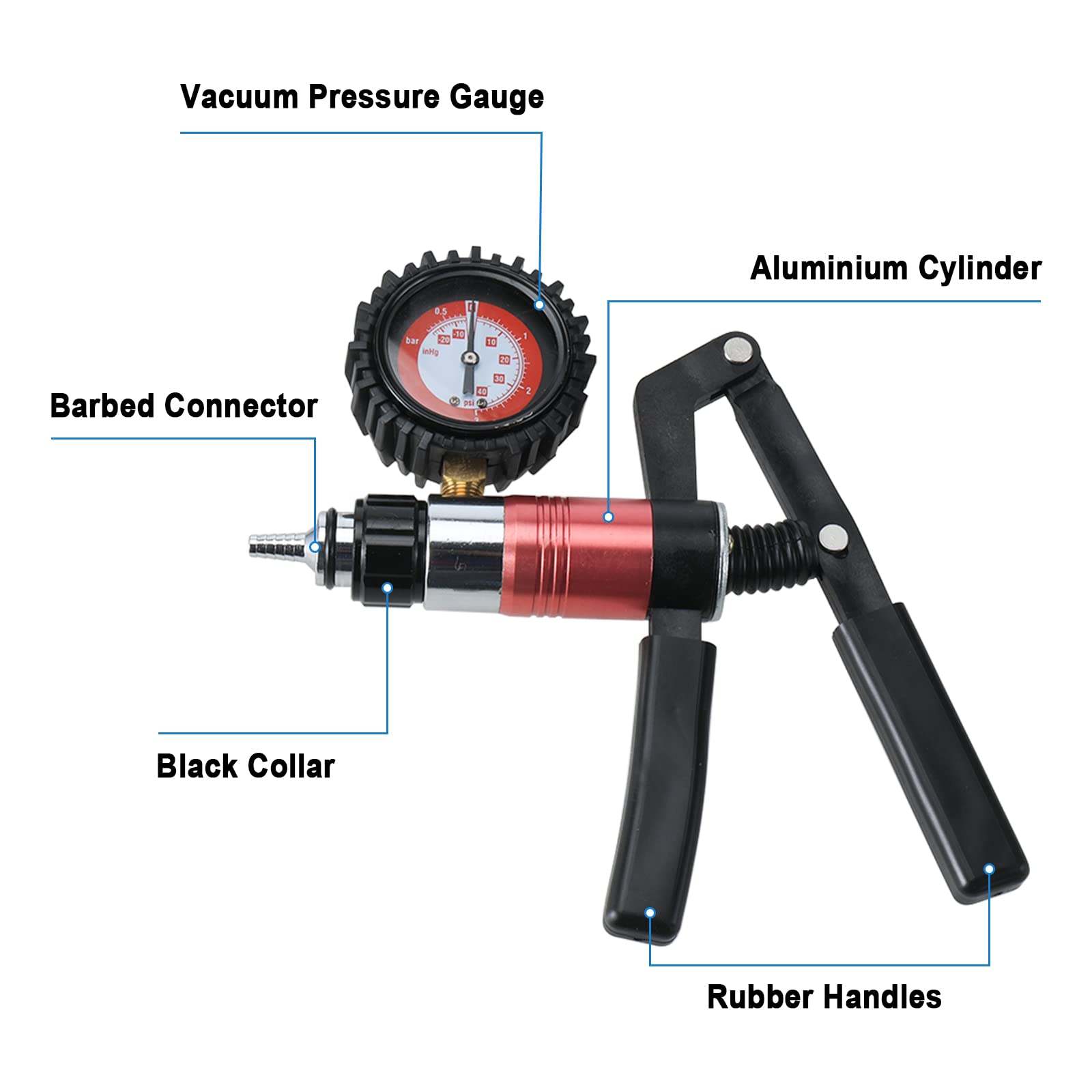 8MILELAKE pump held in hand demonstrating ergonomic piston pump for one-person operation