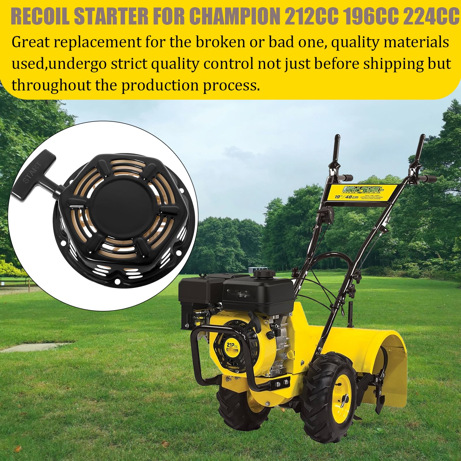 9TH SHOP kit contents with screws and rope highlighting complete replacement convenience benefit