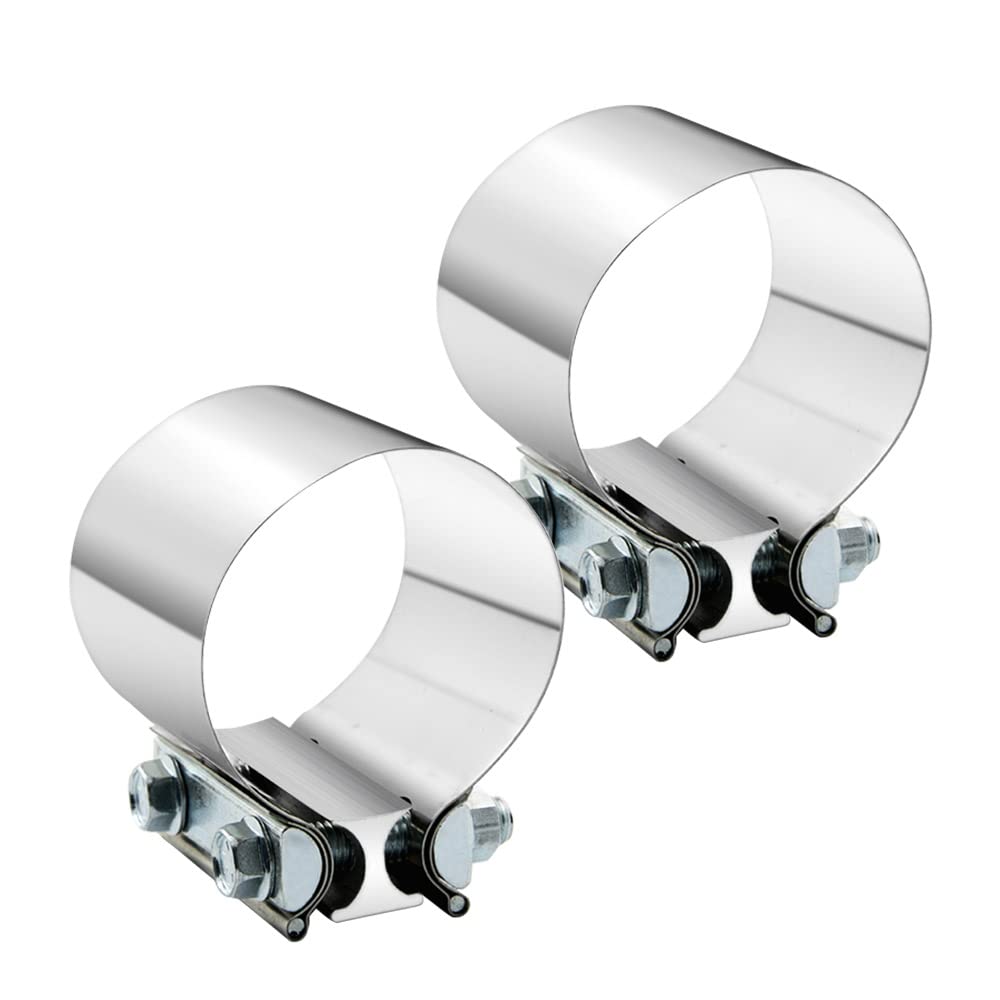 A ABIGAIL front view of 4 inch exhaust clamp showing robust construction and secure fit