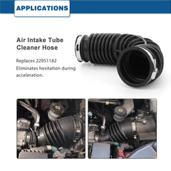 A ABIGAIL intake hose close-up texture showing high-temperature rubber resilience