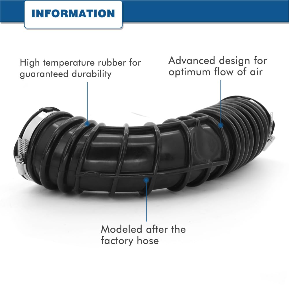 A ABIGAIL intake hose side profile highlighting OEM-compatible shape and durability