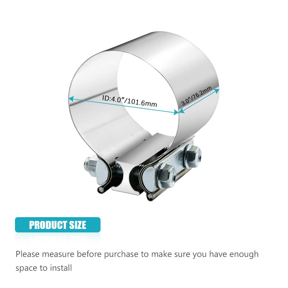 A ABIGAIL clamp next to ruler showing 4 inch fit for accurate sizing benefit