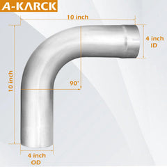 A-KARCK close-up of flared and slotted end showing weld-ready edge for easier installation benefit
