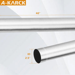A-KARCK close-up of the pipe's flared end enabling easy sliding joins