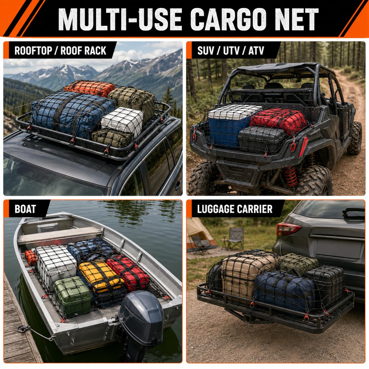 A Lots MiLi installed in pickup bed showing even tension and improved cargo stability