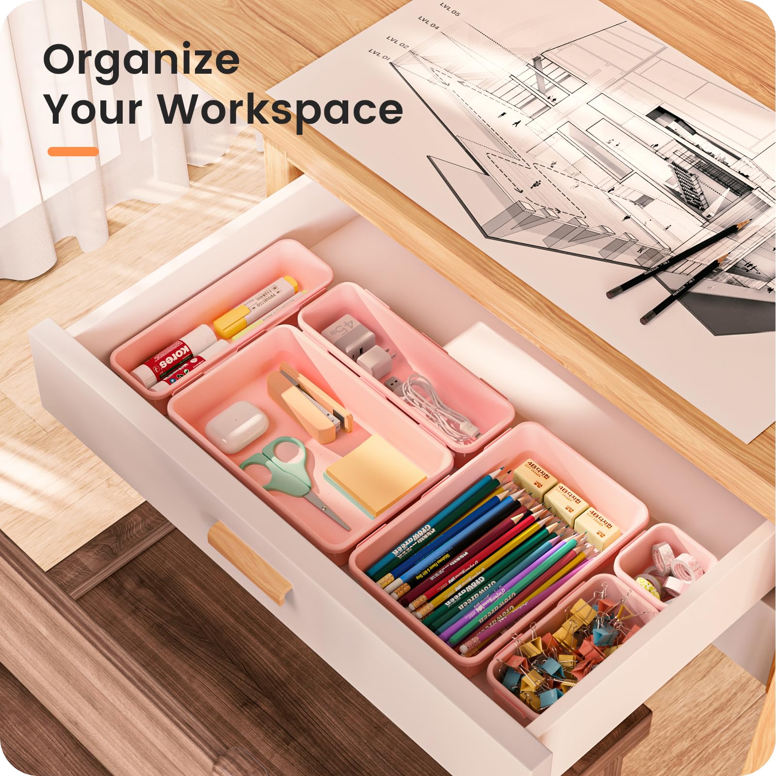 A-LuGei kitchen drawer with cutlery and utensils organized for easy retrieval