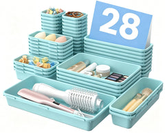A-LuGei clear organizer set front view showing full kit and benefit of visibility