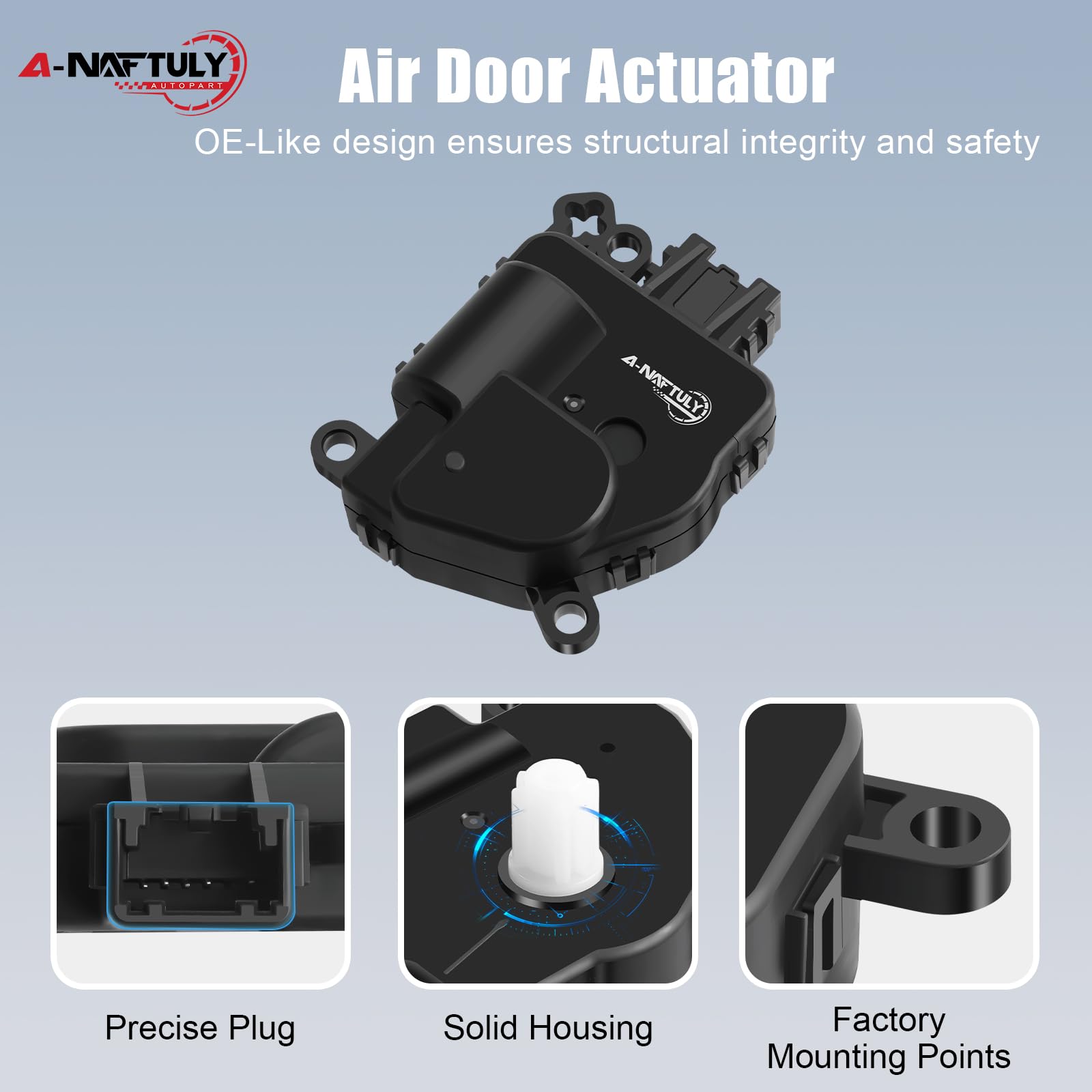 A-NAFTULY actuator installed under dash demonstrating straightforward swap