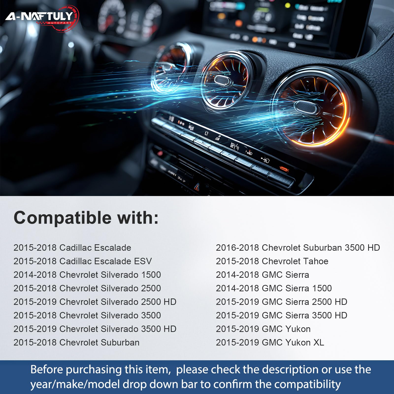 A-NAFTULY actuator side profile highlighting compact design for easy dash access