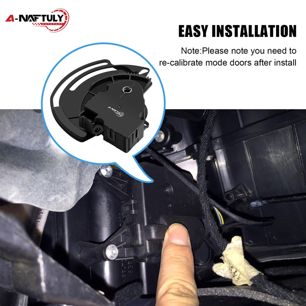 A-NAFTULY installed in dash location restoring HVAC airflow and temperature control