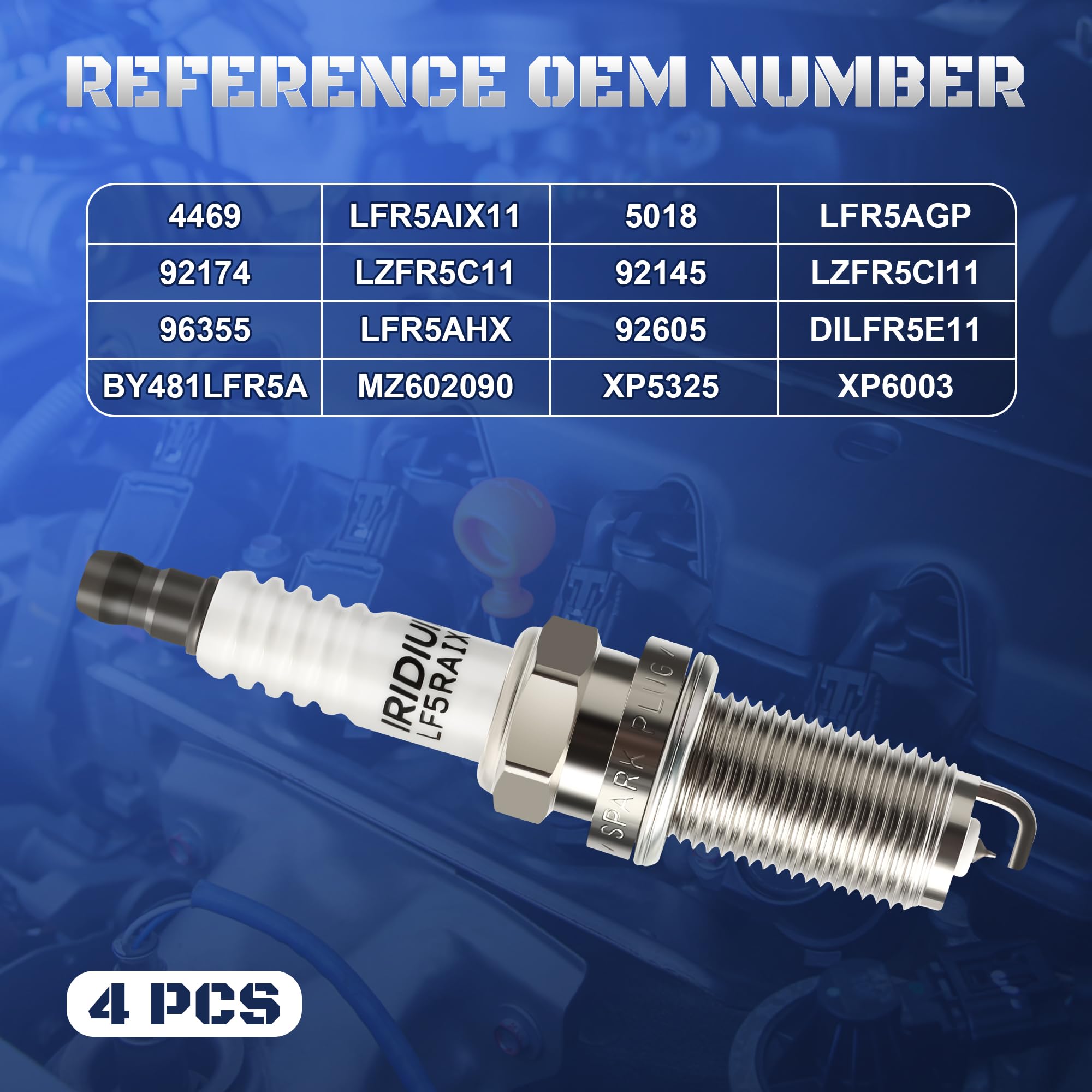 A-NAFTULY spark plug in hand for scale demonstrating compact size and user handling benefit