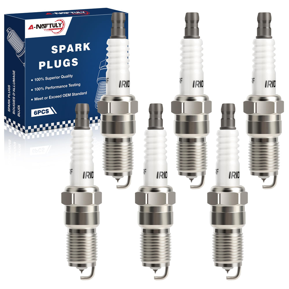 A-NAFTULY front packaging showing six iridium plugs and part numbers for quick identification