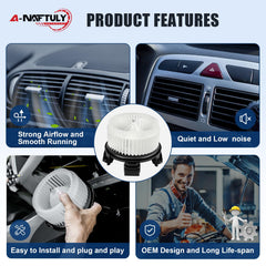 A-NAFTULY motor electrical connector detail for easy plug-and-play installation