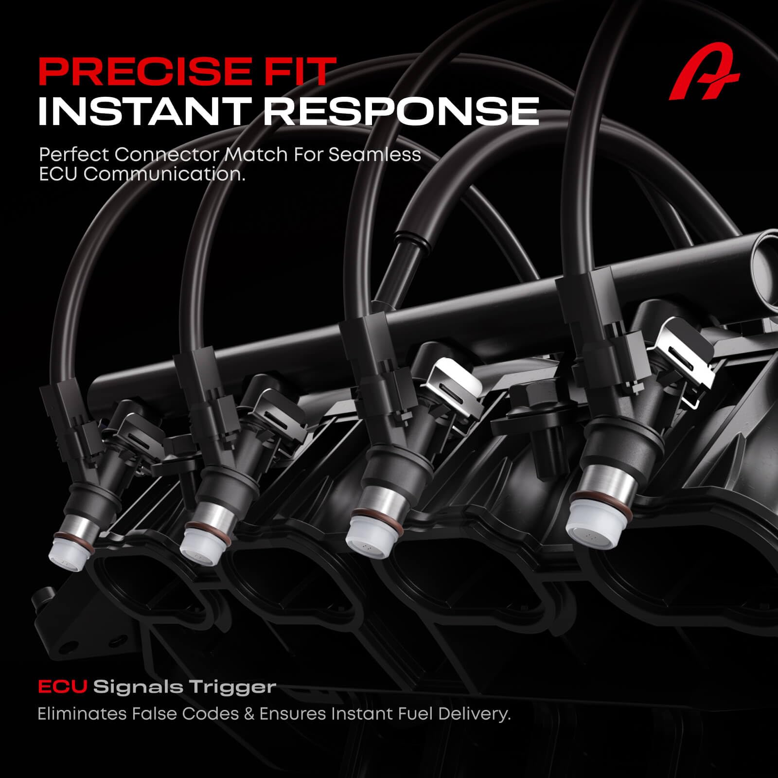A Plus Auto old worn injector beside new unit illustrating restored performance benefit