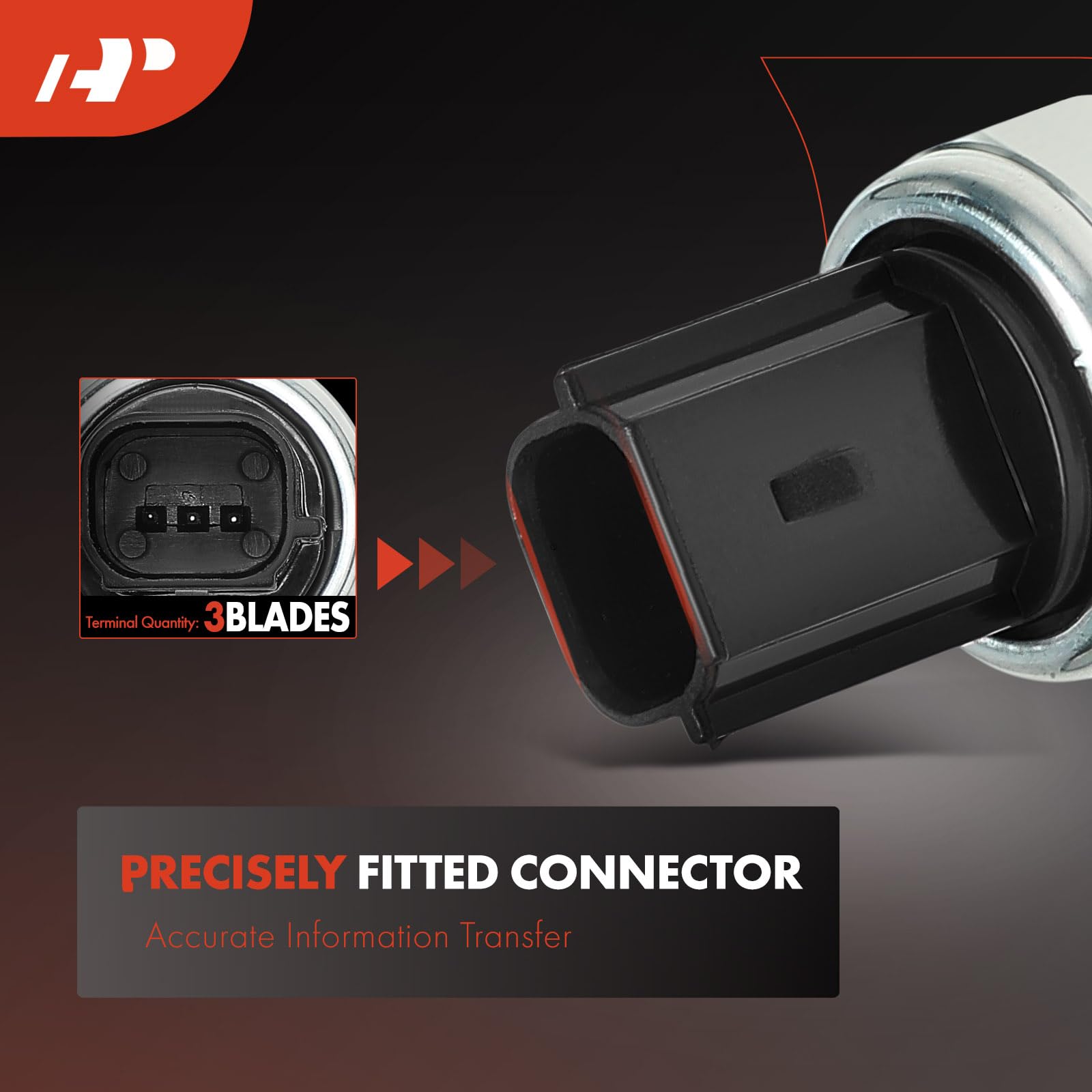 A-Premium sensor installed under hood demonstrating direct-fit replacement