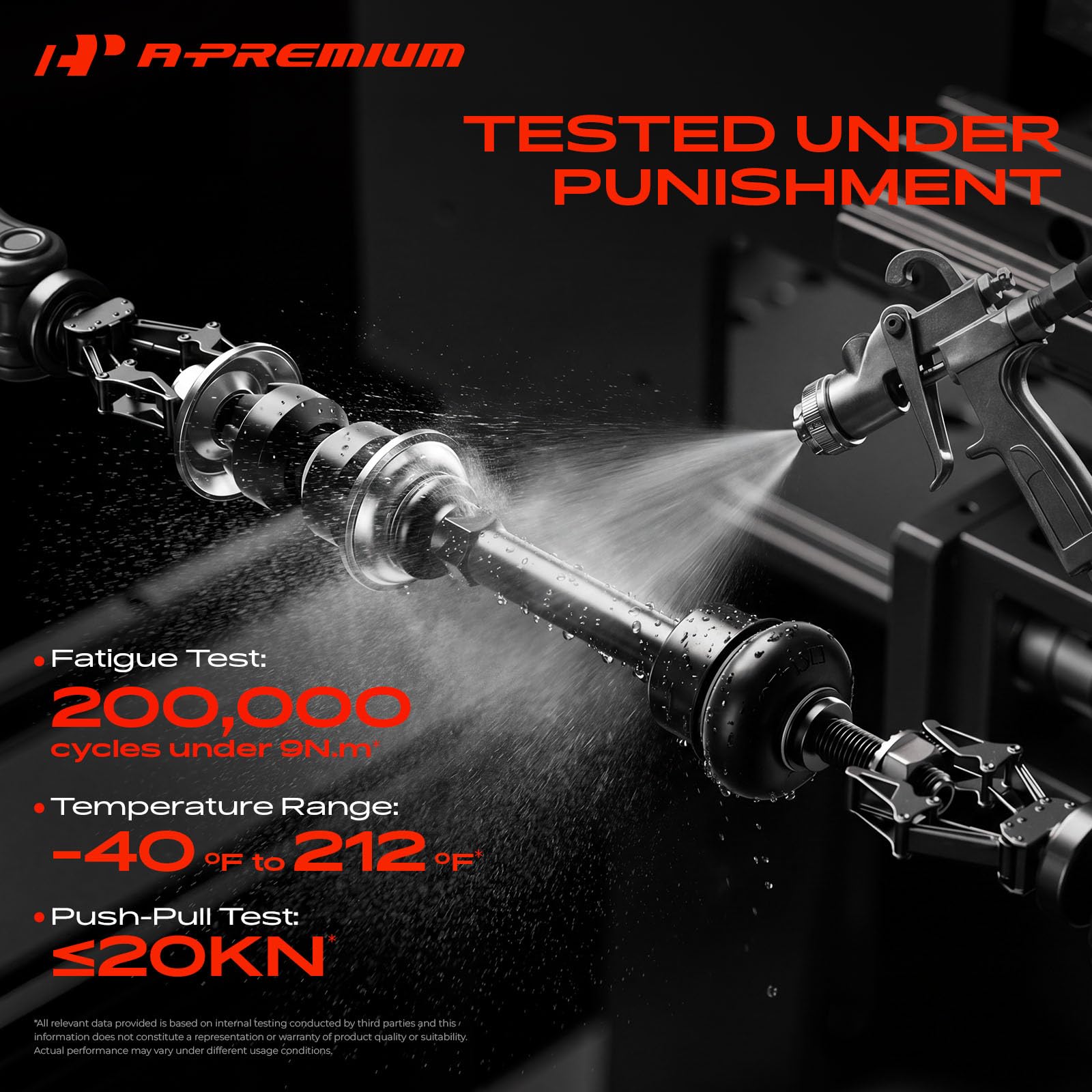 A-Premium accessories and hardware view showing included components for installation