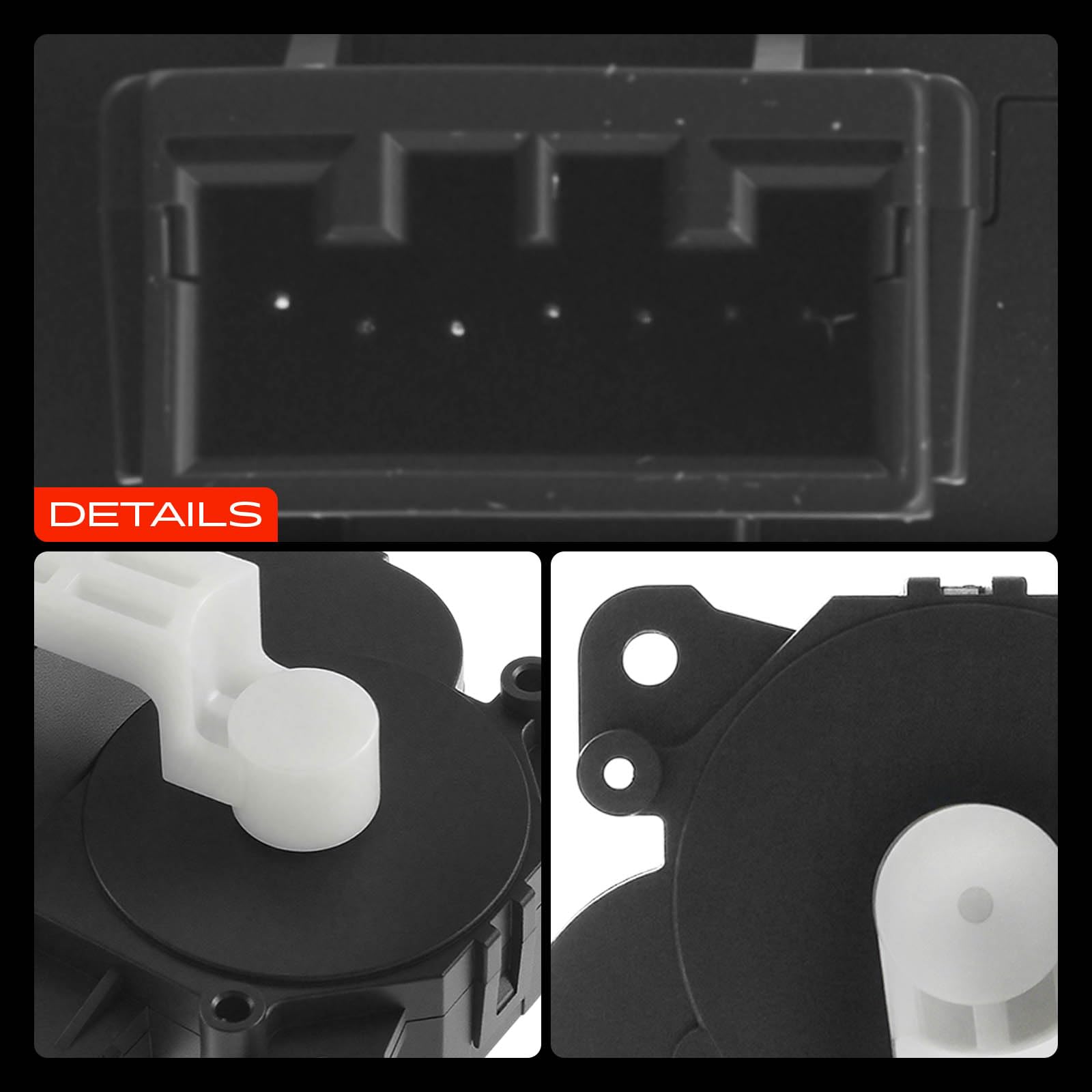 A-Premium actuator angle view showing mounting points for secure fit benefit