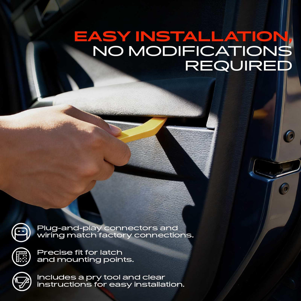 A-Premium actuator with common installation tools laid out, speeds up DIY replacement