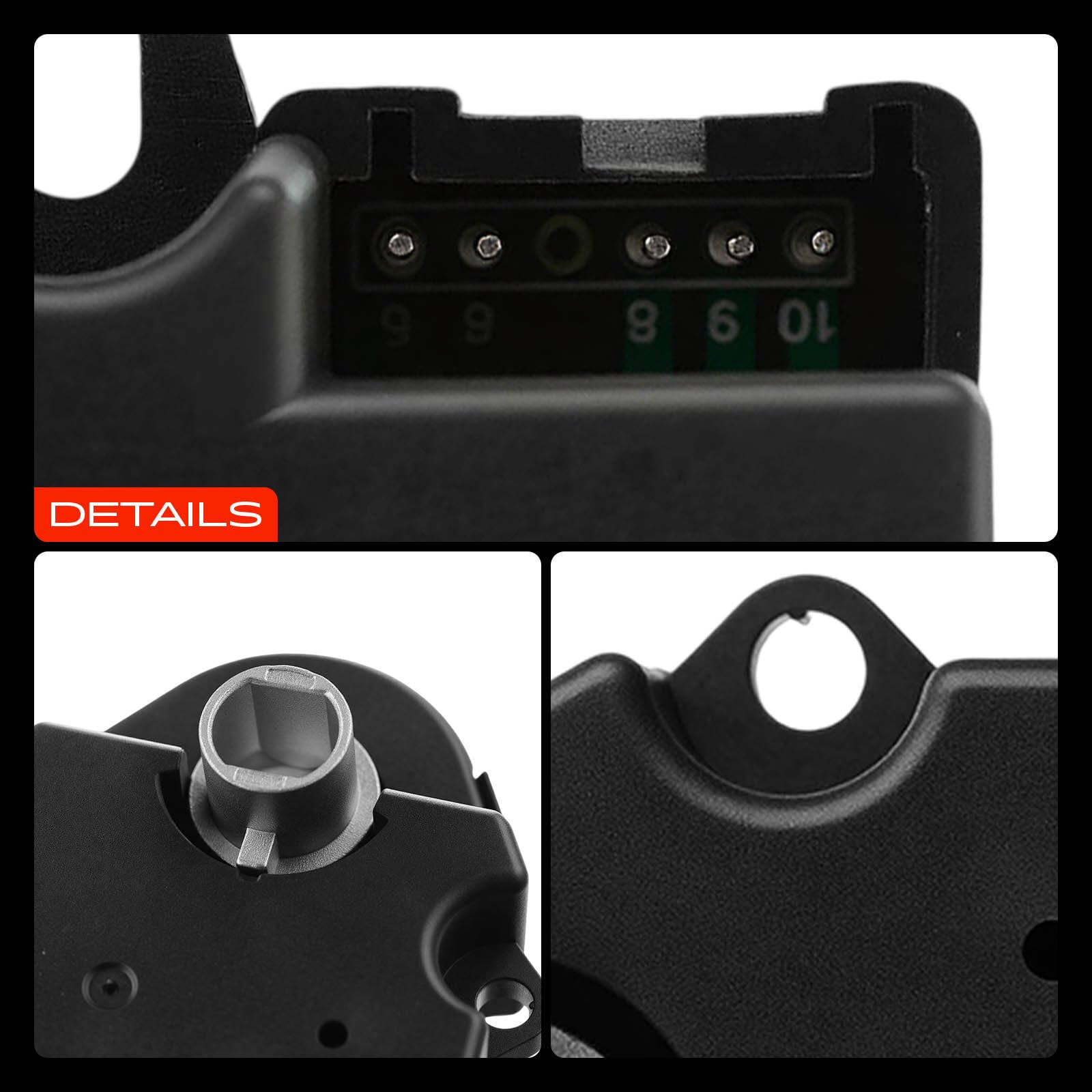 A-Premium actuator label and reference numbers aiding part verification benefit