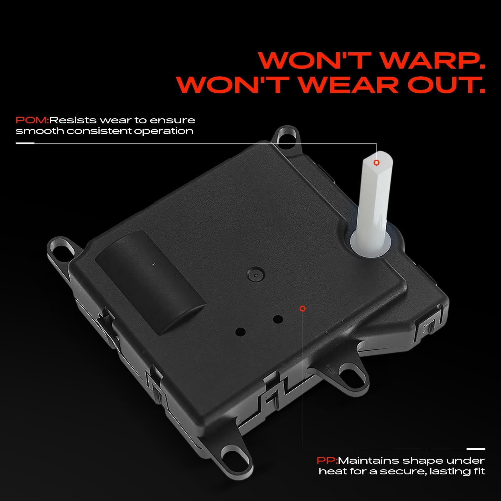 A-Premium actuator installed in dash restoring proper airflow control