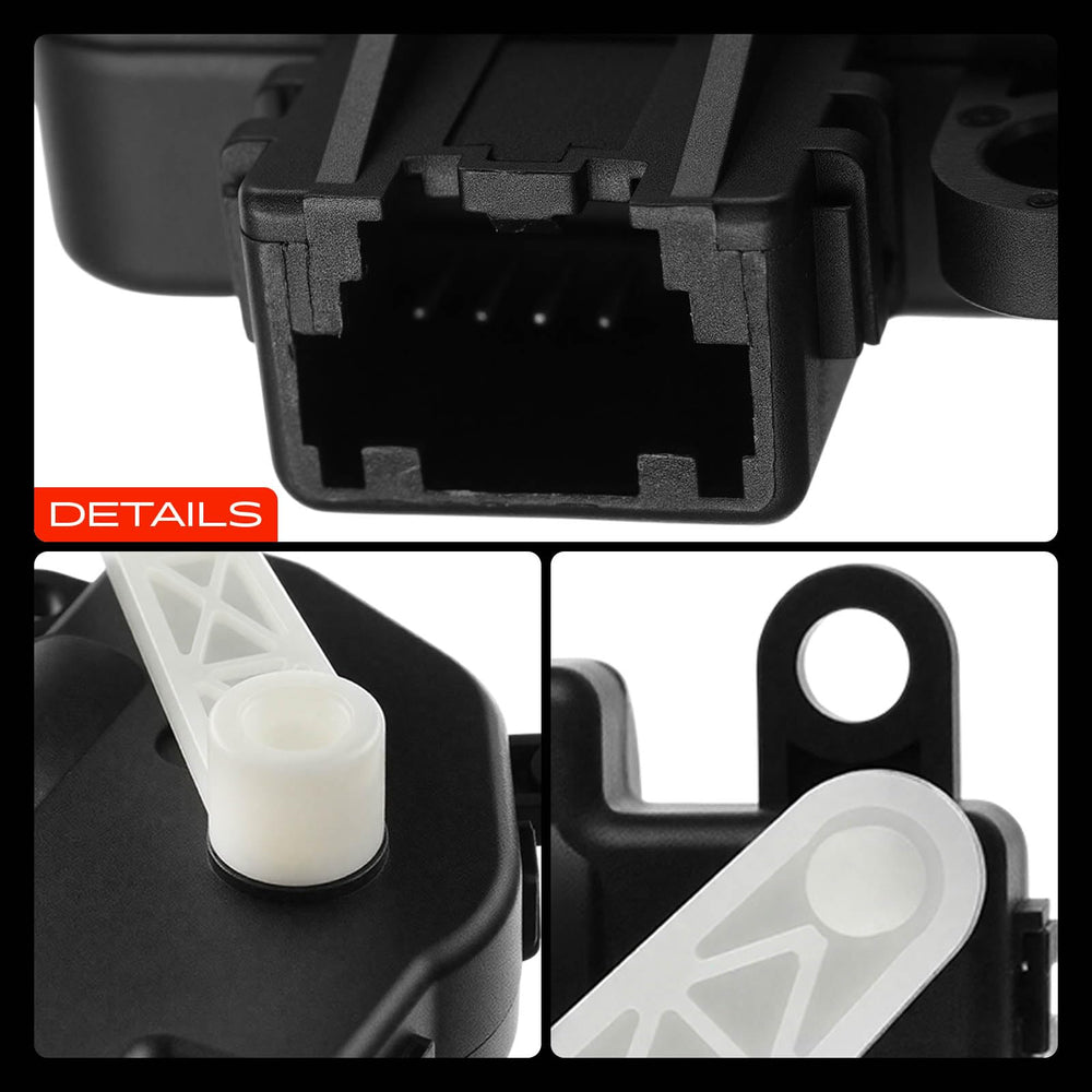 A-Premium actuator connected to wiring harness showing plug compatibility benefit