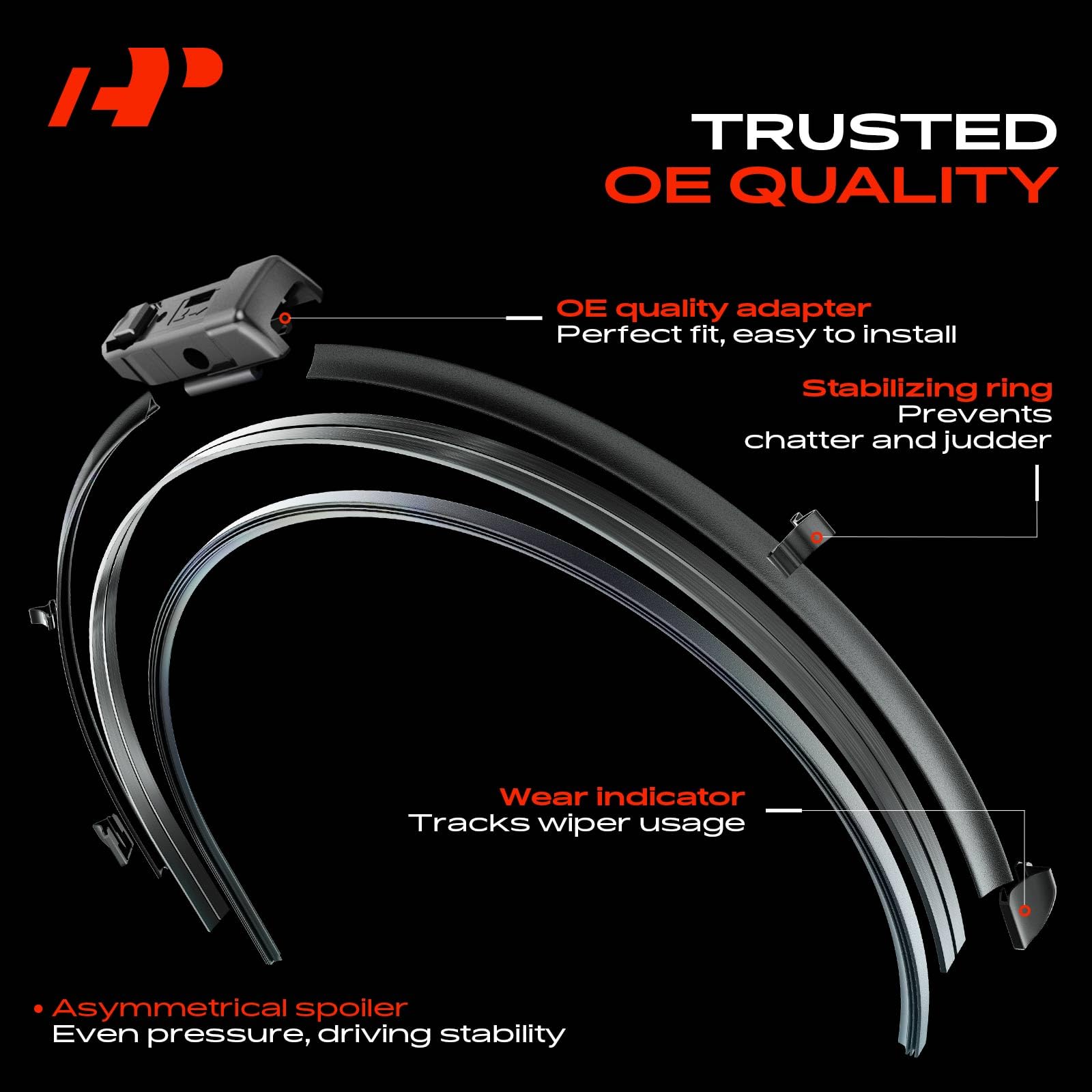 A-Premium preinstalled K-type adapter detail for easy fitment