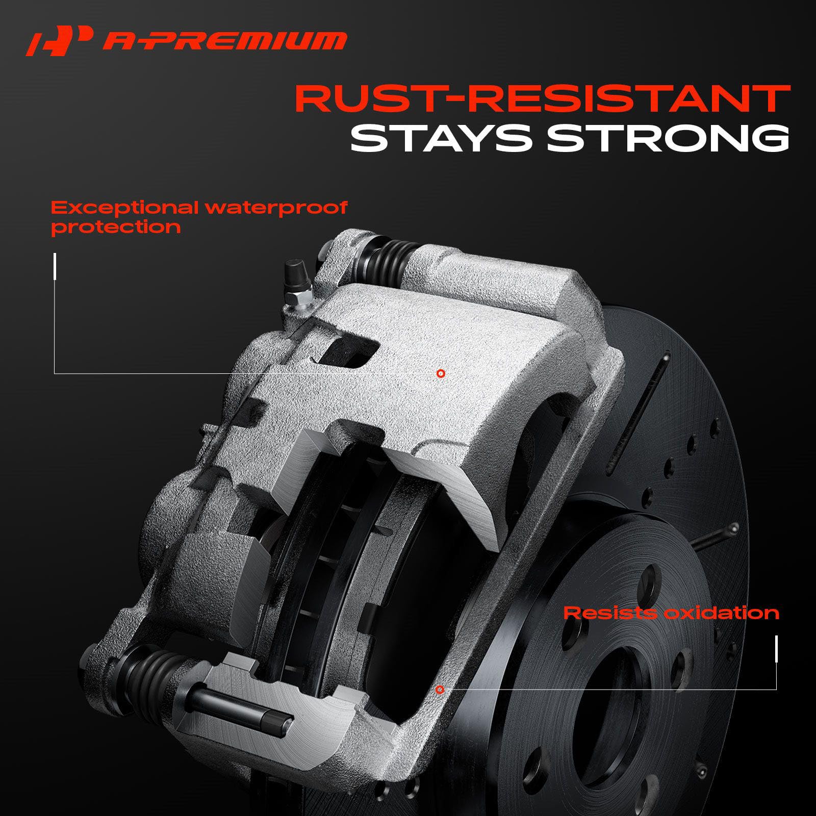 A-Premium anti-rust coating surface texture showing corrosion protection benefit