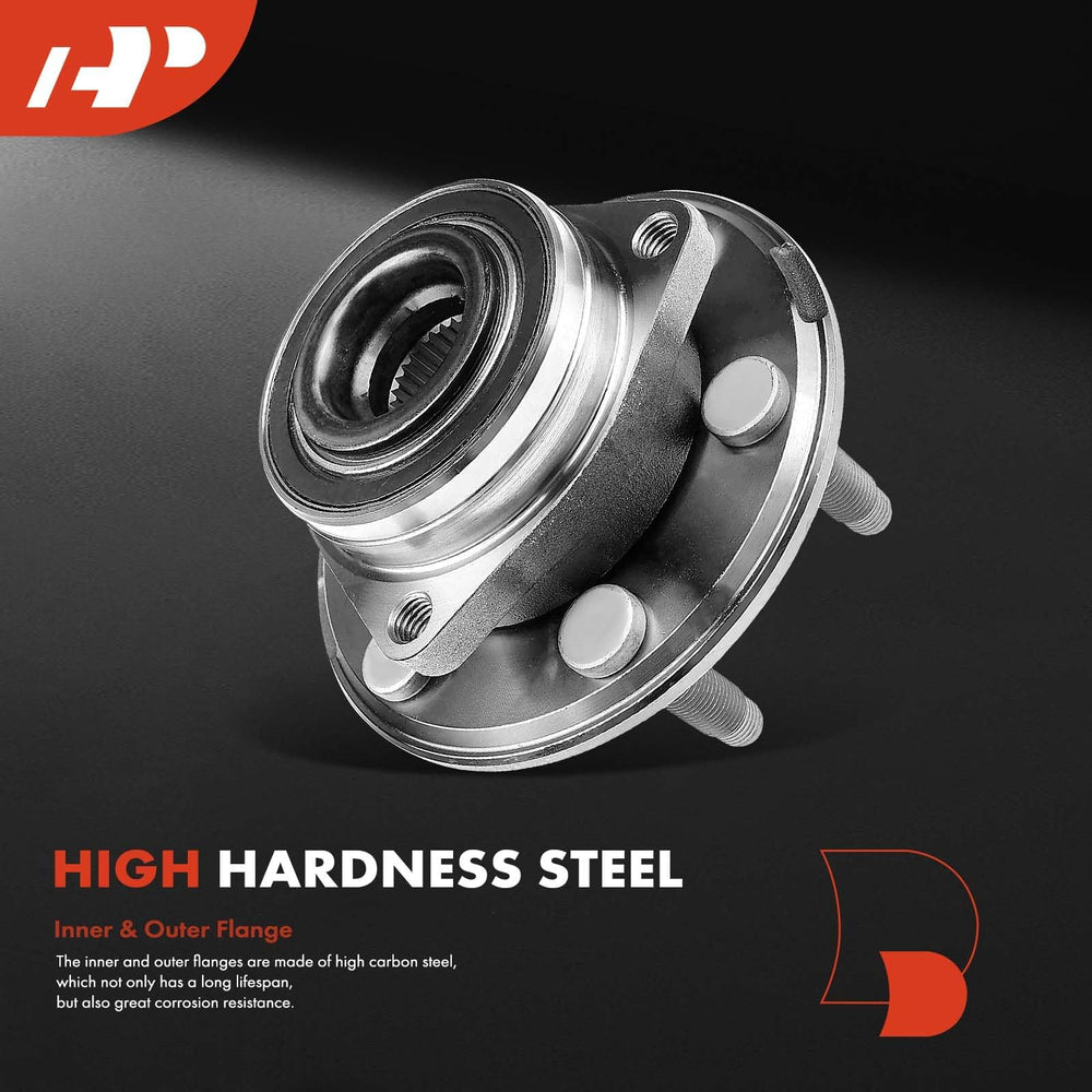 a-premium assembled hub side profile, demonstrates OEM-style shape and strength
